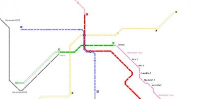 Mapa de la Meca del metro 