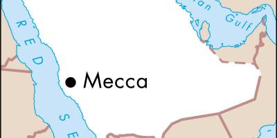 Mapa si shahrah e hijra la Meca 