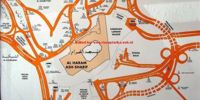 Mapa de misfalah la Meca mapa